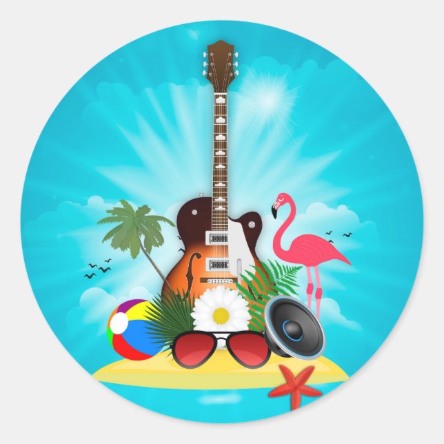 Sticker Rond Club Summer Music Festival (Devant)