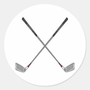 Sticker Rond Clubs traversés