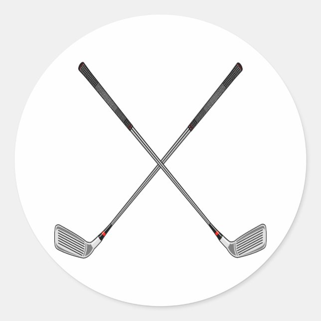 Sticker Rond Clubs traversés (Devant)