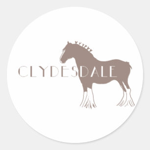 Sticker Rond Clydesdale