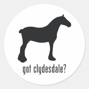 Sticker Rond Clydesdale