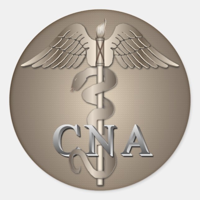 Sticker Rond CNA Caduceus (Devant)