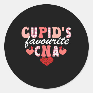 Sticker Rond Cna Valentine Certified Nursing I de Cupid