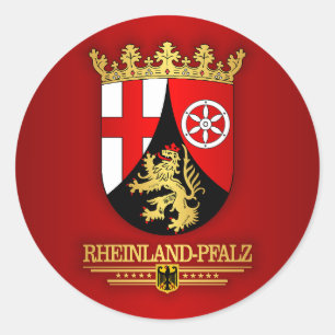 Sticker Rond COA de Rheinland-Pfalz