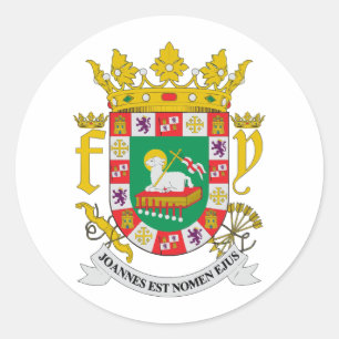 STICKER ROND COA PORTO RICO