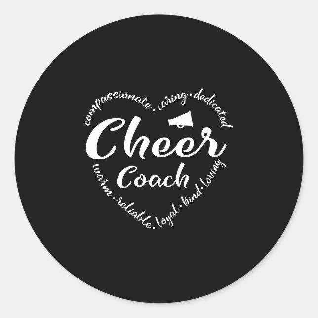 Sticker Rond Coach, appréciation des entraîneurs, sports (Devant)