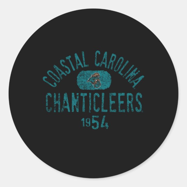 Sticker Rond Coastal Carolina Chanticleers 1954 (Devant)