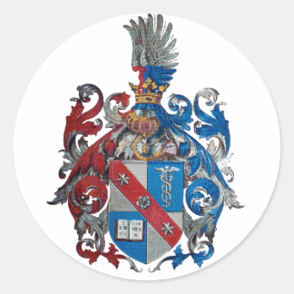 Sticker Rond Coat of Arms of the Ludwig Von Mises Family