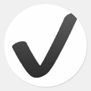 Sticker Rond Coche noire - Emoji