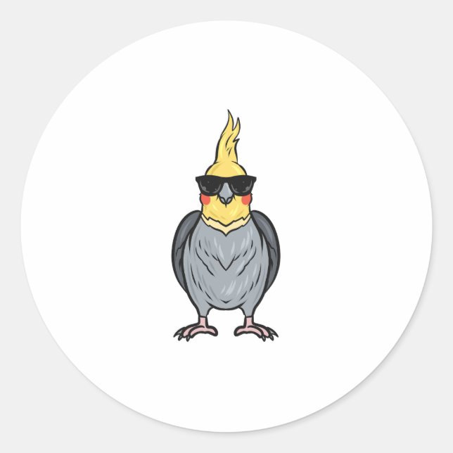 Sticker Rond Cockatiel (Devant)