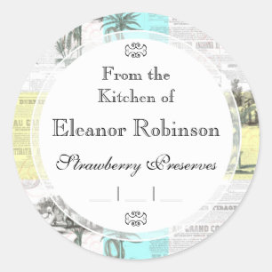 Sticker Rond Cockatoos rêve colonial