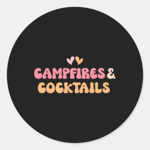Sticker Rond Cocktails Campfires