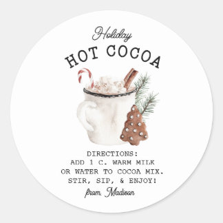 Sticker Rond Coco blanc de vacances