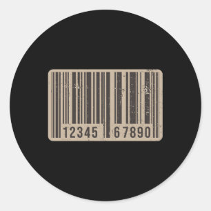 Sticker Rond Code-barres Upc Code universel du produit Banque d