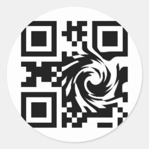 Sticker Rond Code QR