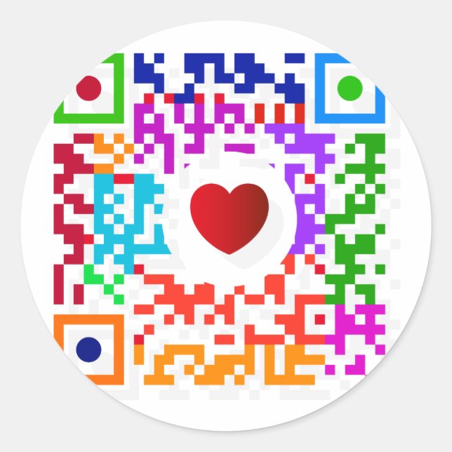 Sticker Rond Code QR (Devant)