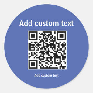 Sticker Rond code QR personnalisé promotion personnalisée Round