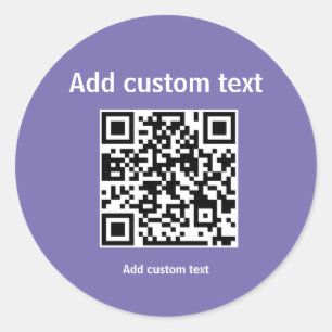 Sticker Rond code QR personnalisé site web personnalisé autocol