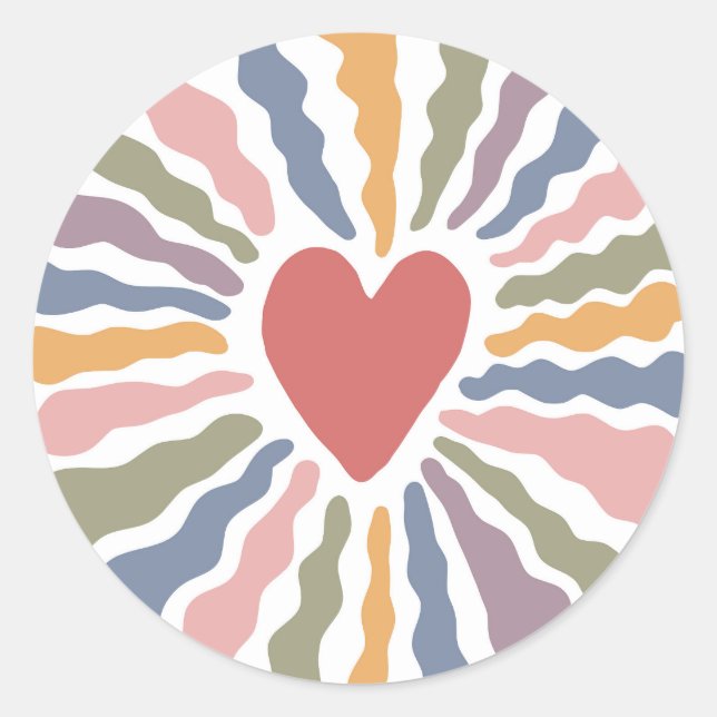 Sticker Rond Coeur (Devant)
