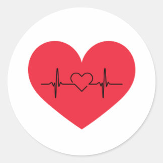Sticker Rond coeur