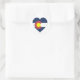Sticker Rond Coeur de drapeau du Colorado (Sac)