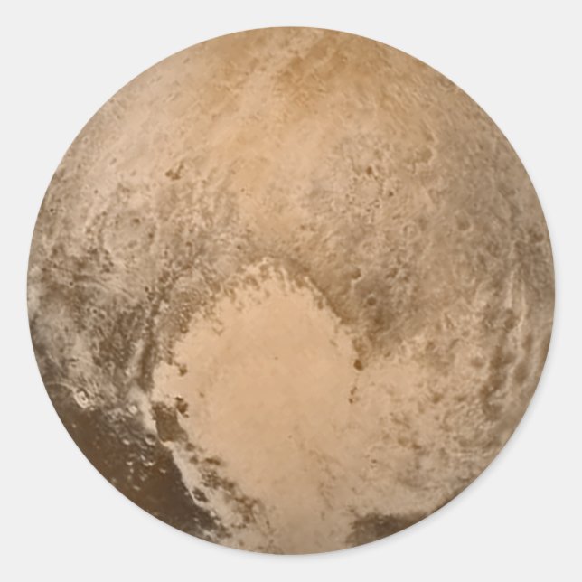 Sticker Rond Coeur de Pluto (Devant)