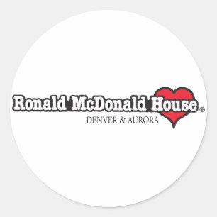 Sticker Rond Coeur de Ronald McDonald