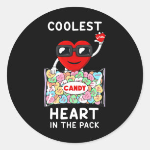 Sticker Rond Coeur le plus frais dans le pack amusant Valentine