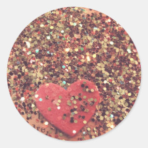 Sticker Rond Coeur vintage