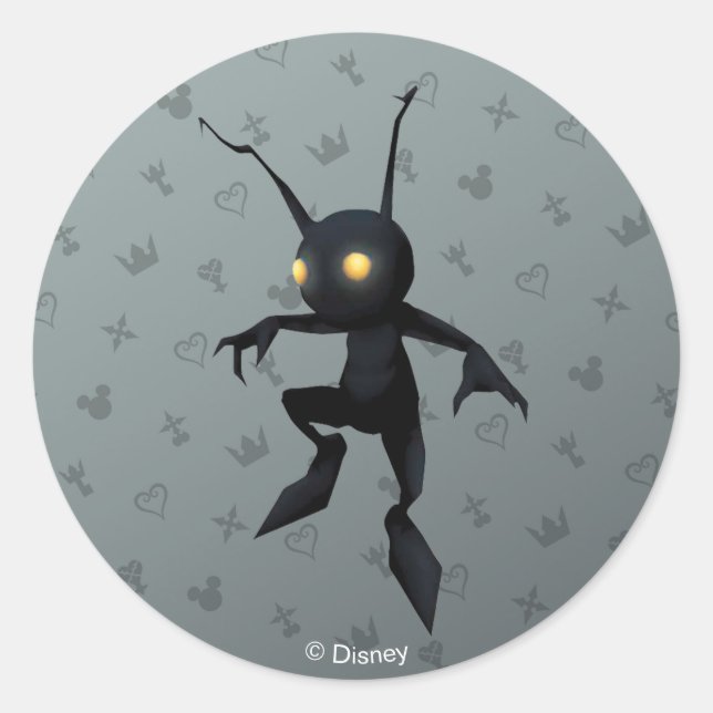 Sticker Rond Coeurs royaux | Ombre impeccable (Devant)