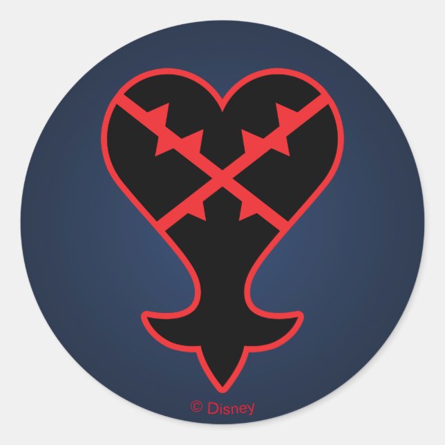 Sticker Rond Coeurs royaux | Symbole impur Emblem (Devant)