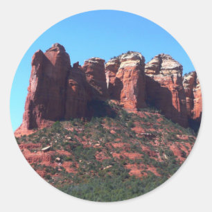 Sticker Rond Coffee Pot Rock II à Sedona Arizona