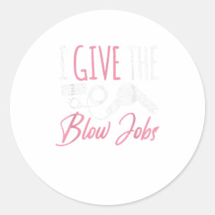 Sticker Rond Coiffeur Coiffeur Coiffeur Salon de coiffeur Salon