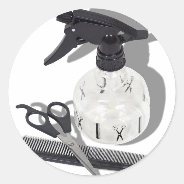 Sticker Rond CoiffeurArticles060910Ombres (Devant)