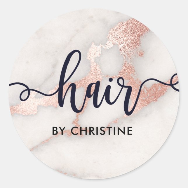 Sticker Rond coiffeuse (Devant)