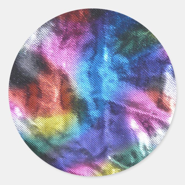 Sticker Rond Coincé dans les années 70 - Disco Era Sparkles (Devant)