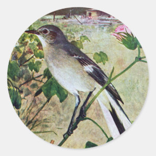 Sticker Rond Colibri
