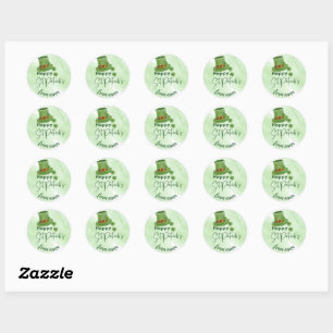 Sticker Rond collant rond classique de la journée happy st patr