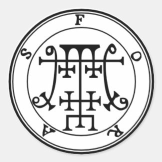 Sticker Rond Colle Rejets Goétia