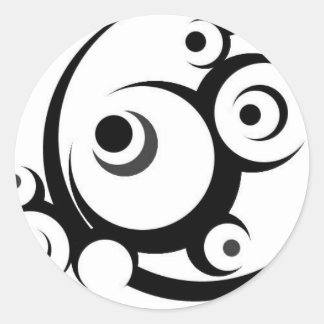 Sticker Rond Colle Tribale