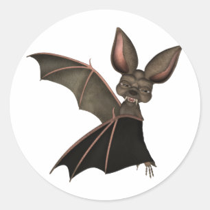 Sticker Rond ♥ Collection Art ♥ Vampire Bat ♥ (bat1)