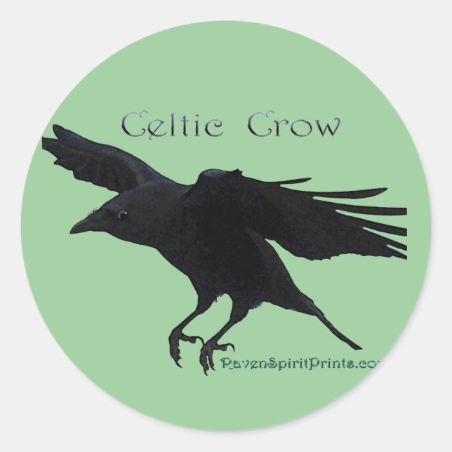 Sticker Rond Collection CROW CELTIQUE (Devant)
