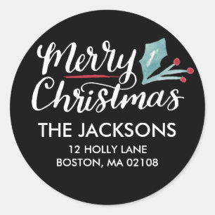 Sticker Rond Collection de Noël fantastique