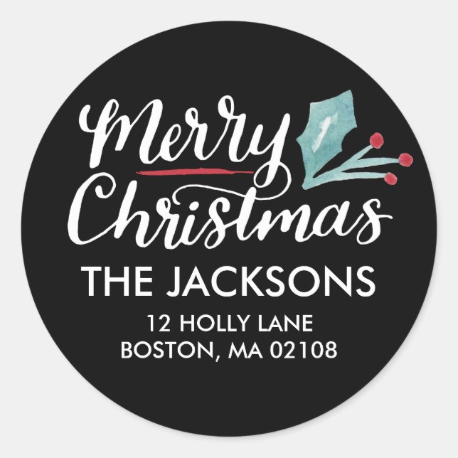 Sticker Rond Collection de Noël fantastique (Devant)