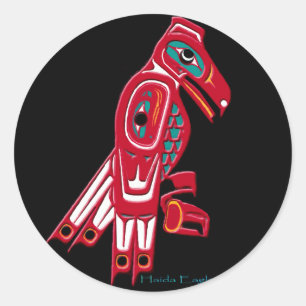 Sticker Rond Collection d'EAGLE de HAIDA
