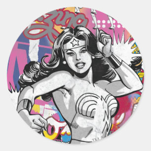Sticker Rond Collection Wonder Woman 3