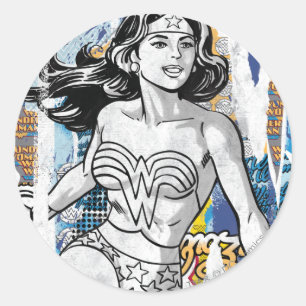 Sticker Rond Collection Wonder Woman 4