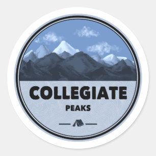 Sticker Rond Collegiate Peaks Colorado Camping