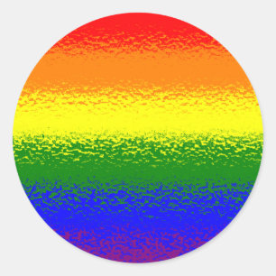 Sticker Rond Collier arc-en-ciel