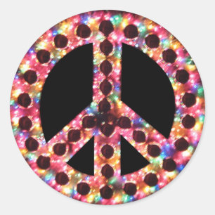 Sticker Rond Collier de paix 5 couleurs